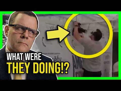 Two men caught TAMPERING with evidence after Charlie Kirk's shooting