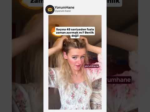 Komik İnstagram Videoları | Saç nasıl toplanır... #komedi #komik #mizah #youtubeshorts
