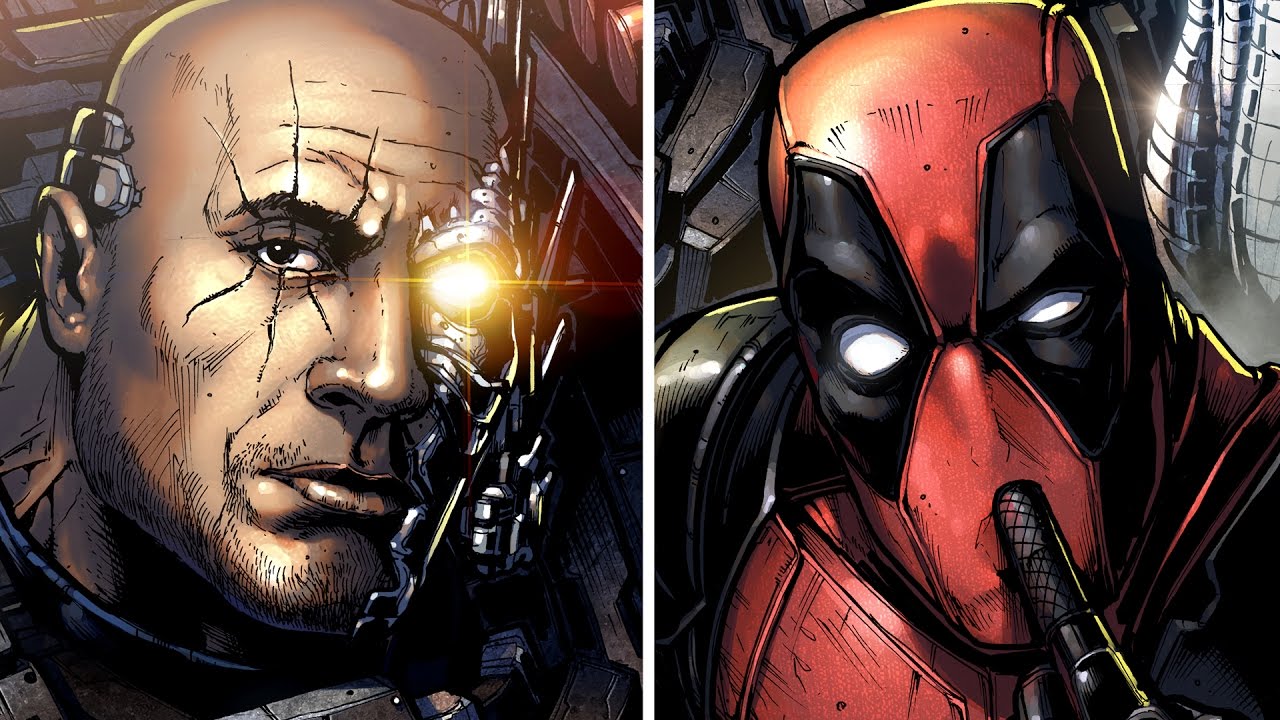 Drawing deadpool & cable in full color - the dmx music version