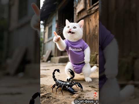بسبوس لدغه عقرب ... ووالده فعل المستحيل لإنقاذه! #cat #funnycats #catshorts #animation #art #shorts