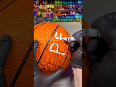Custom basketball paint #satisfying #custom #basketball #nba
