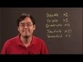Multiplication Concepts and Terminology