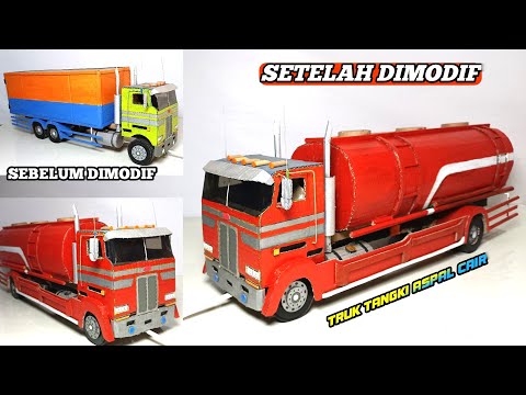 MODIF TRUK BOX PETERBILT JADI TRUK TANGKI ASPAL CAIR MBOISS