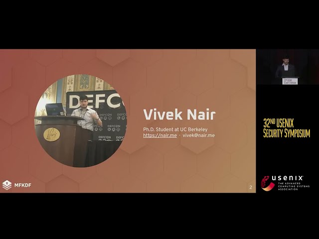 MFKDF Presentation at USENIX Security '23