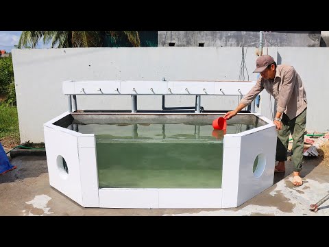 Make a Unique Fish Tank from brick and cement and ceramic