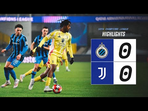 HIGHLIGHTS UCL | Club Brugge 0-0 Juventus | Goalless draw in Bruges | Qualified for the playoffs