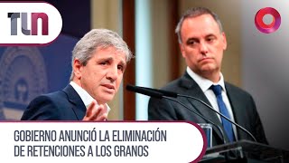 #Telenueve | Gobierno anunció la eliminación de retenciones a los granos