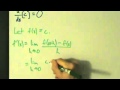 Derivatives of Constant Functions