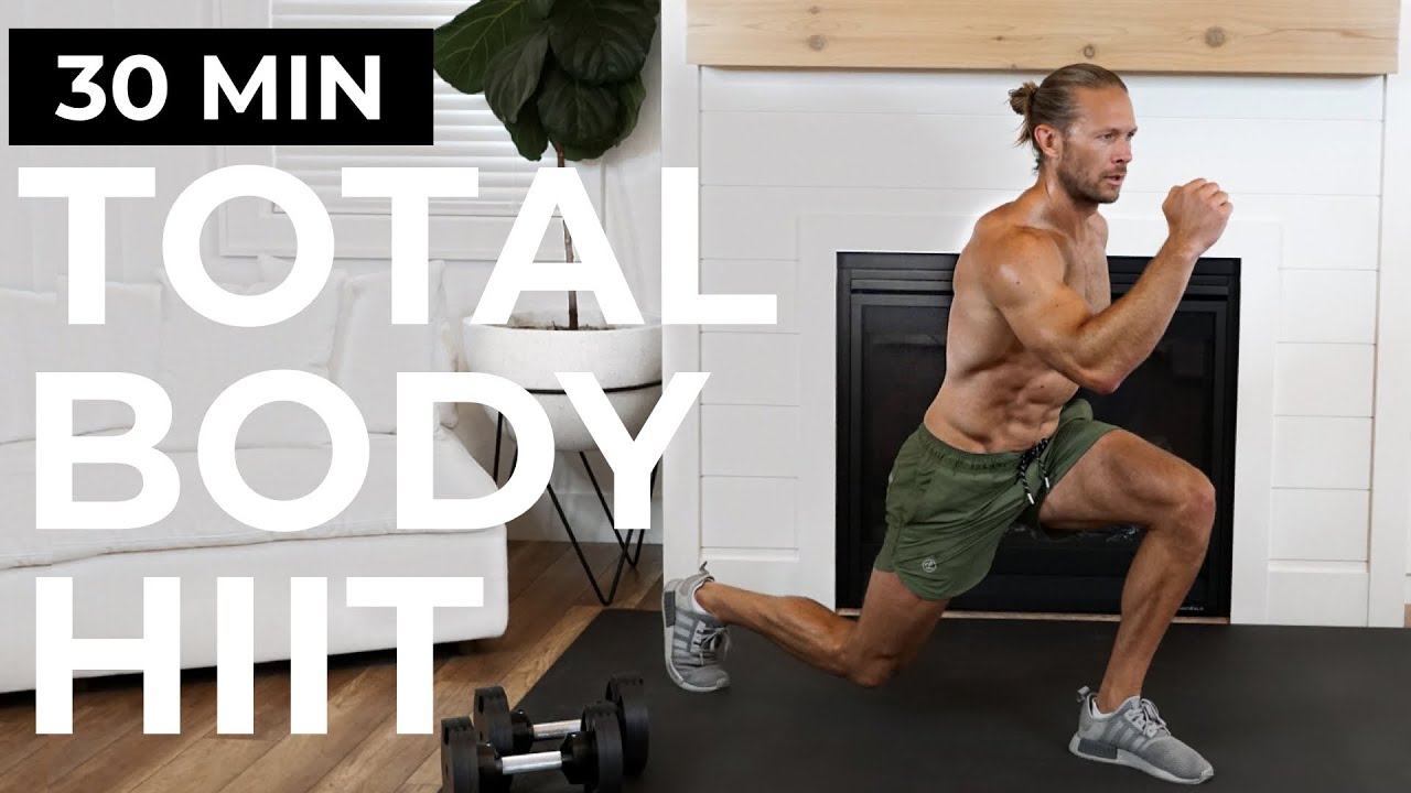 30 Min TOTAL BODY HIIT Workout with Weights + Bodyweight // Strength + Cardio with Cool Down - TIFF x DAN