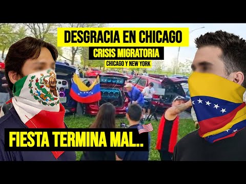 🚨“DESDICHA EN CHICAGO” VENEZOLANOS terminan MAL ante LA FURIA de un MEXICANO