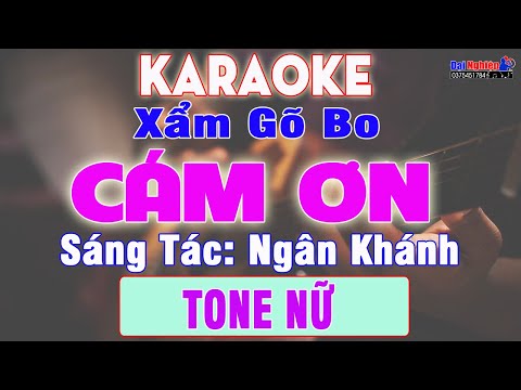 Cám Ơn Karaoke Tone Nữ Xẩm Gõ Bo Nhạc Sống Bolero || Karaoke Đại Nghiệp