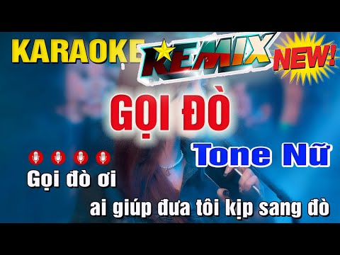 Gọi Đò Karaoke Remix Tone Nữ (Gm) Nhạc Sống | Trung Hiếu