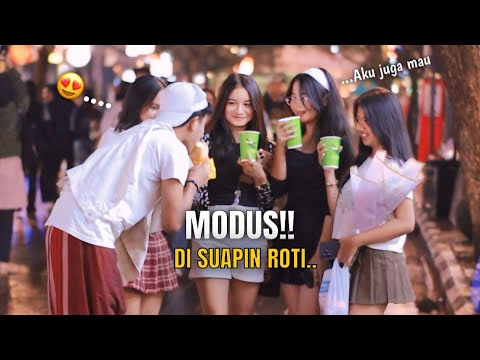 VIRAL!! DI SUAPIN ROTI SAMA CEWEK CANTIK BAPER PARAH