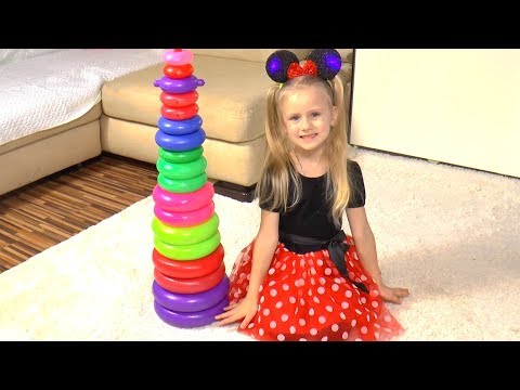Learn Colors with Stacking Rings | Finger Family Songs for Children