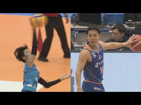 岡山シーガルズ×トライフープ岡山 同日・同会場で試合初開催 多くの観客でにぎわう