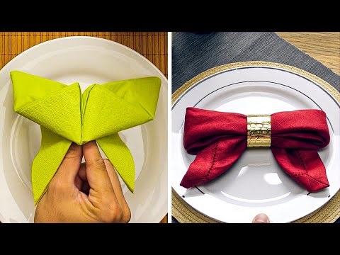 Wow Your Guests! 🎉 Unique Napkin Folding Tricks Everyone Will Remember