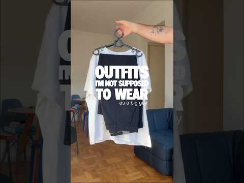 Big guys CAN’T wear slim clothes? #mensfashion #plussizemenswear