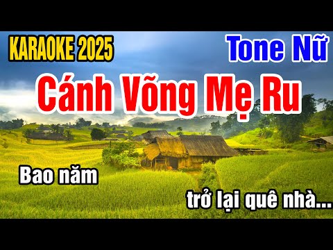 Karaoke Cánh Võng Mẹ Ru Tone Nữ Nhạc Sống gia huy karaoke