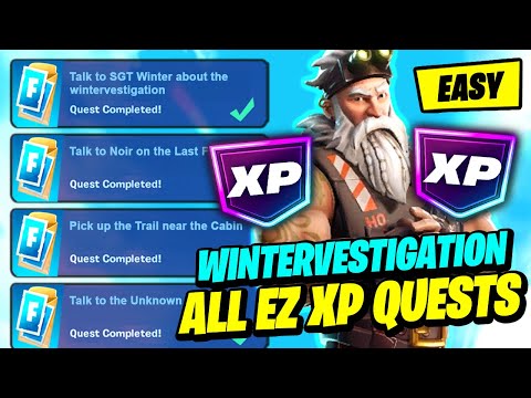 *NEW* All Winterfest Quests - How to Complete Wintervestigation Quests for XP Fortnite