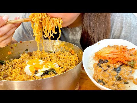 朝から辛ラーメンを爆食いする幸せな1日【飯テロ】