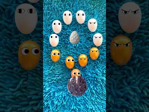 MyGod Eggs VS PacMan Monster Suprise Eat Stone #funny #shorts #comedy