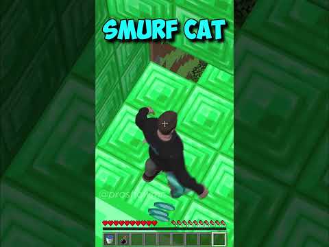 DREAM vs BLUE SMURF CAT vs MR BEAST: Minecraft Parkour! #shorts #minecraft