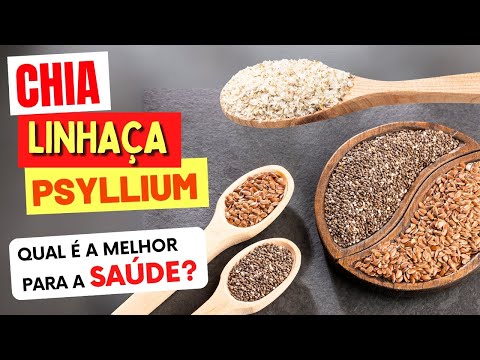 CHIA, LINHAÇA ou PSYLLIUM - O Que é Melhor para Dieta? Qual é Mais Saudável?