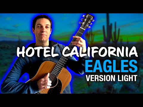 🔵 La façon la + simple de jouer Hotel California tab à la guitare !