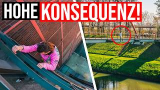 Parkour Challenges auf HÖHE! | Lustige Ruhrpott-Bauarbeiter verbieten BRÜCKEN-KLETTEREI!