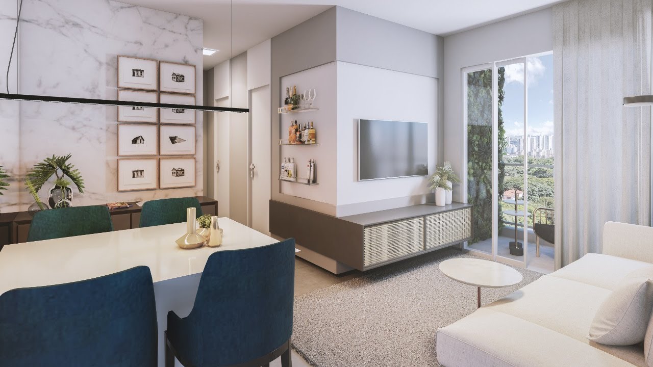 Apresentação dos apartamentos com 03 quartos