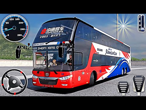 Real Coach Bus Driving Simulator 3D - City Flying Bus Game 2025 | Android Gameplay