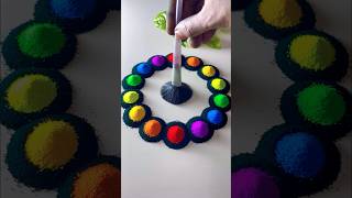 Rangoli designs for beginners #rangolidesigns#shorts#rangoliforbeginners#rangolibyvino
