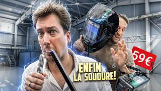 50€ le poste à souder LIDL ! Notre 1er DIY en MÉTAL !! Ca marche ?