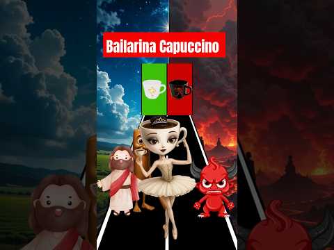 Thung Thung Thung Sahur,  Bailarina Capuccino, Jesus e o diabo escolhem certo?  #jesus #desenho