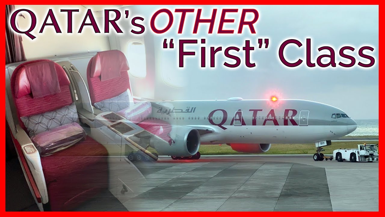 Qatar Airways 777-300 First Class from Doha to Cairo