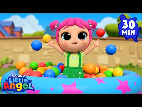 Rainbow Juice Song! | Little Angel | Kids Songs & Nursery Rhymes