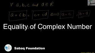 Equality of Complex Number