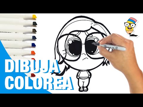 Dibuja y Colorea a TRISTEZA “intensamente 2” easy l How to Draw Sadness INSIDE OUT step by step