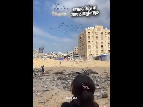 Rizik from sky in Gaza😱🥪🍔🍌.................#shorts