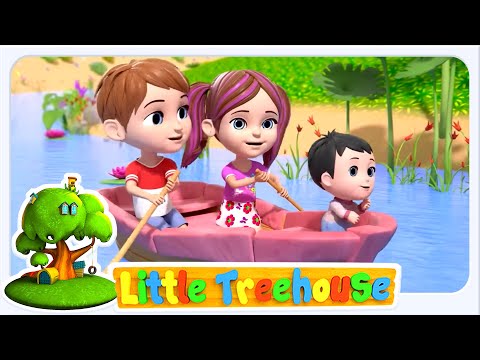 Row, Row, Row Your Boat | Nursery rhymes & Kids songs | Little Treehouse