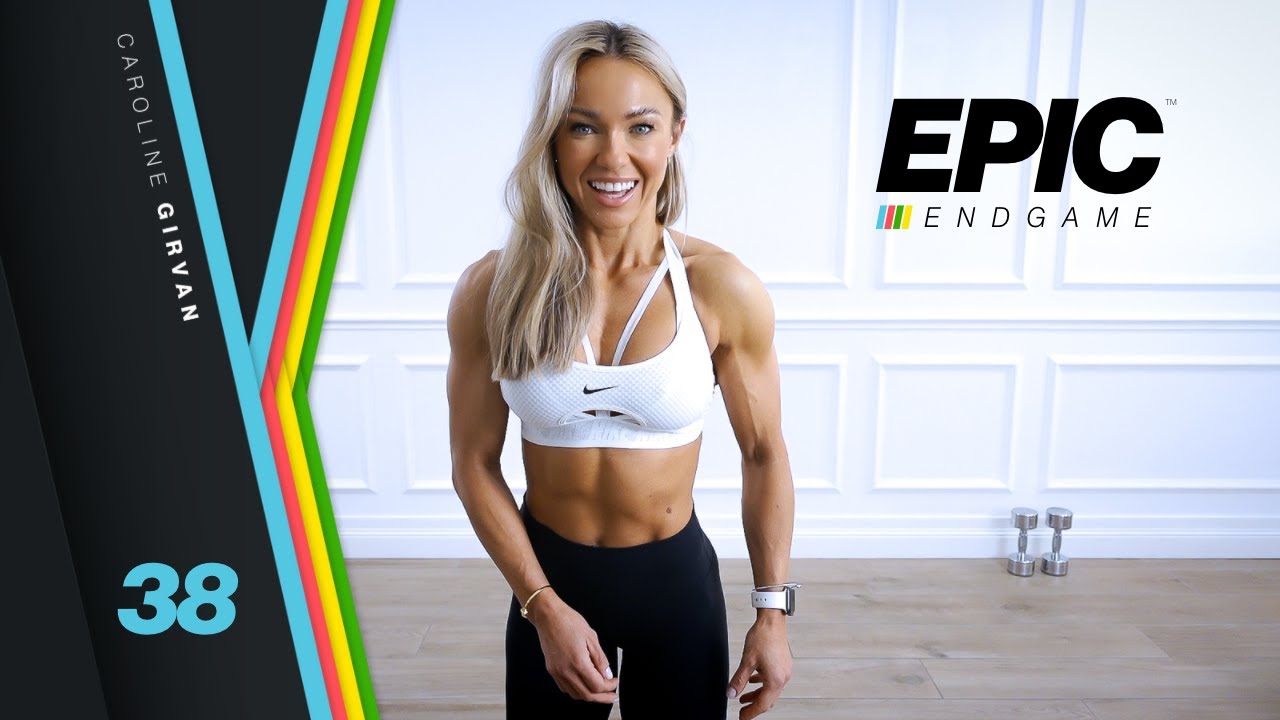AMAZING Arms and Abs Workout with Dumbbells - EPIC Endgame Day 38 - Caroline Girvan