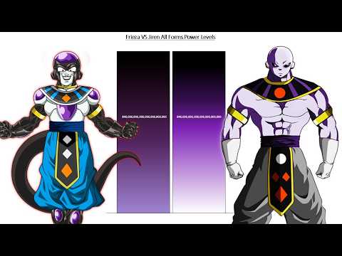 Frieza VS Jiren All Forms POWER LEVELS