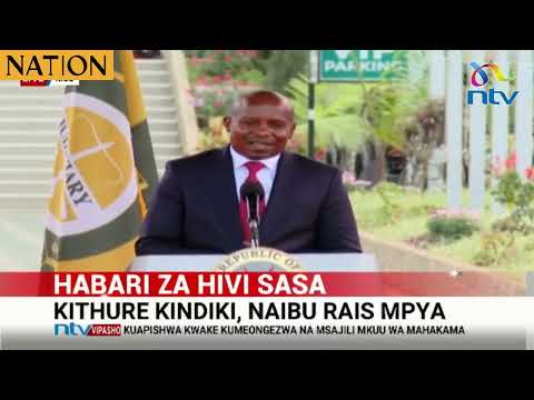 Deputy President Kithure Kindiki expresses gratitude to President William Ruto