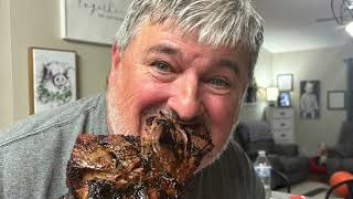 How to Cook a Tomahawk Ribeye Steak for Supper 3 Pounder - Pellet Grill.