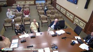 Lebanon, IN Utility Service Board Working Session Meeting 6/3/2026