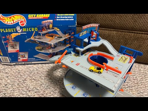 Hot Wheels Planet Micro City Garage Playset - Unboxing, Demonstration, and Review