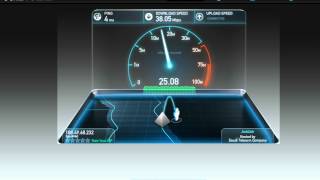 تجربه خدمه الالياف الضوئيه بسرعه 40 ميجا من STC