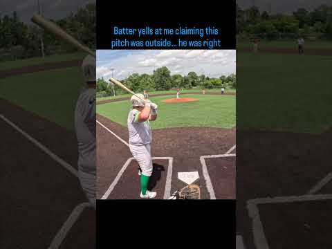 #15u I had a massive zone this game but that was too big #baseball #sports #umpire #michigan