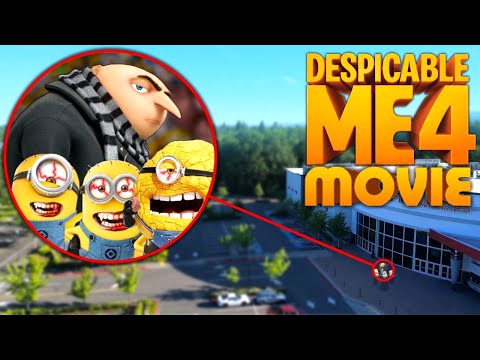 Drone Catches GRU & MINION ARMY AT THE MOVIES!! *DESPICABLE ME 4 FULL MOVIE*