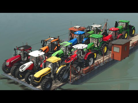 TRANSPORTING NEW TRACTORS WITH FERRY & TEST DRIVE! Farming Simulator 25